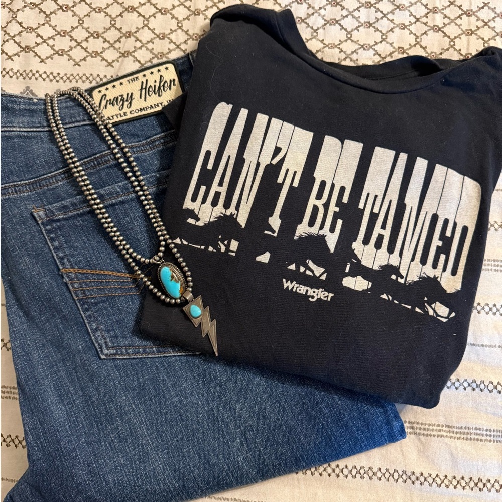 Wrangler Black Graphic Tee